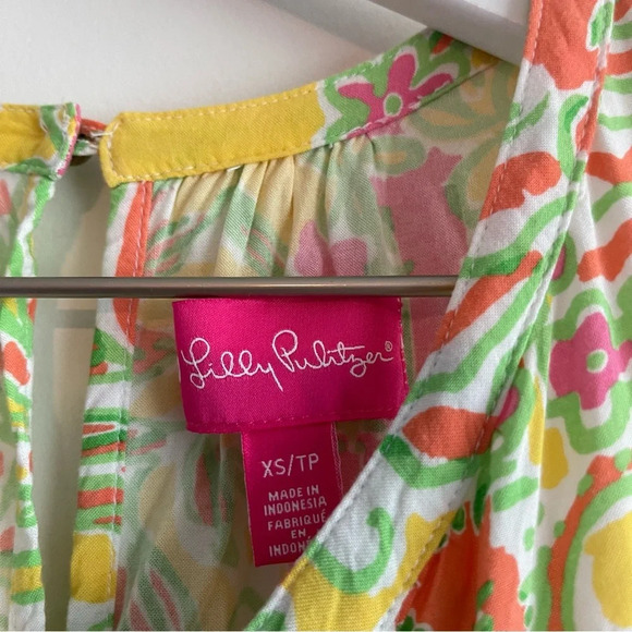 Lily Pulitzer for Target Happy Place floral sleeveless romper size XS - Picture 4 of 9